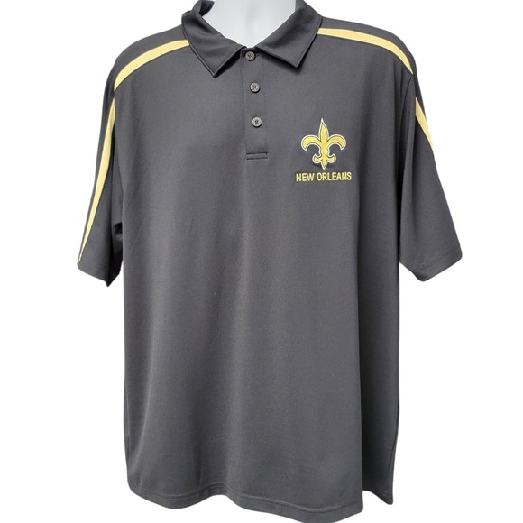 Augusta Sportswear Other - New Orleans Saints Augusta Sportswear Polo Shirt Moisture Wicking Lg J416